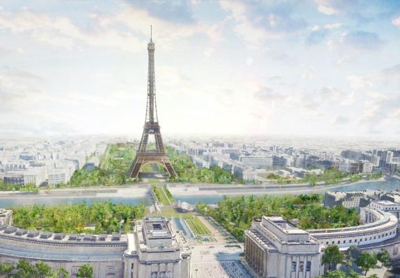 Ένα καταπρασινο πάρκο θα μεταμορφώσει τον Πύργο του Άιφελ